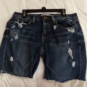 Mudd low-rise skinny shorts ripped
